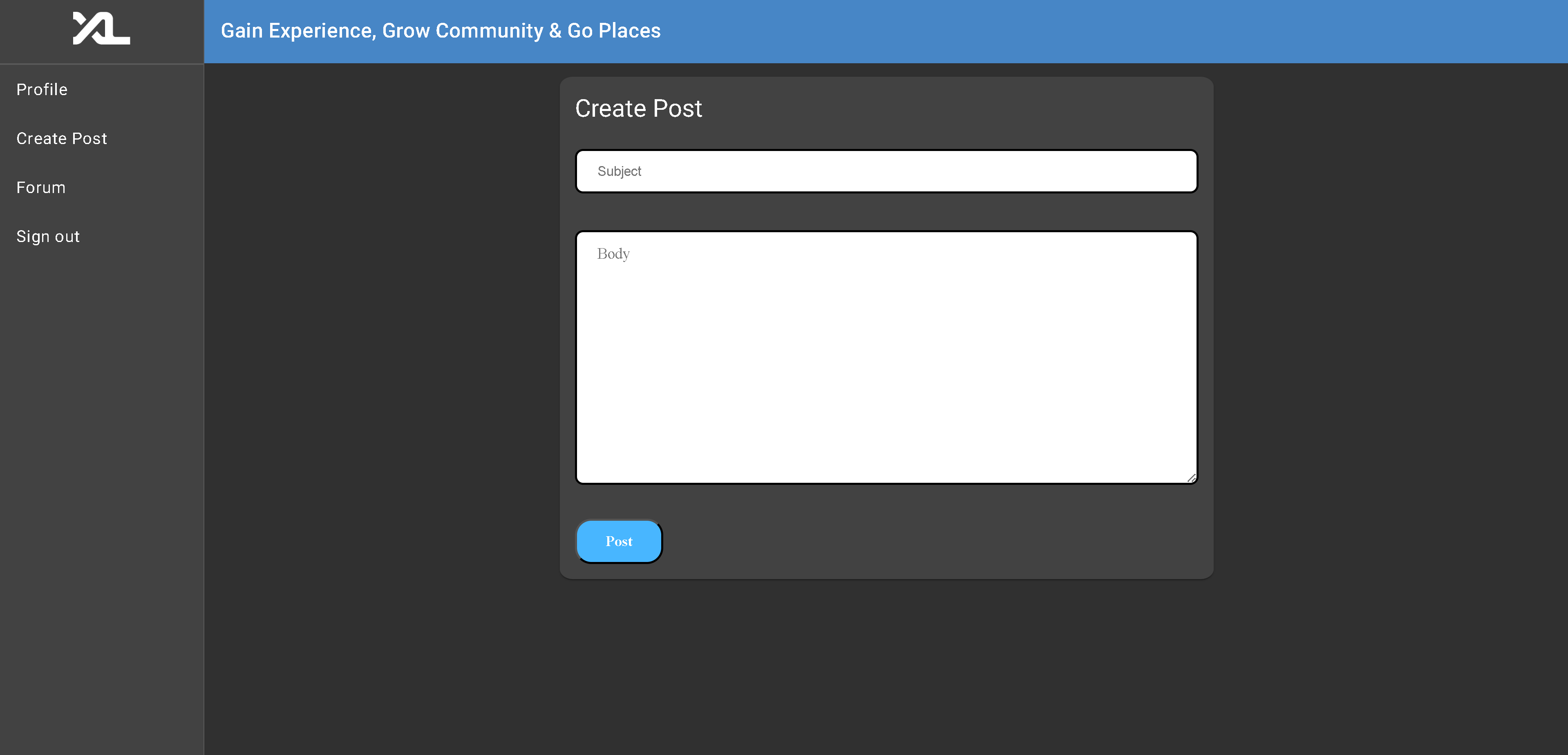 XL Forum Page